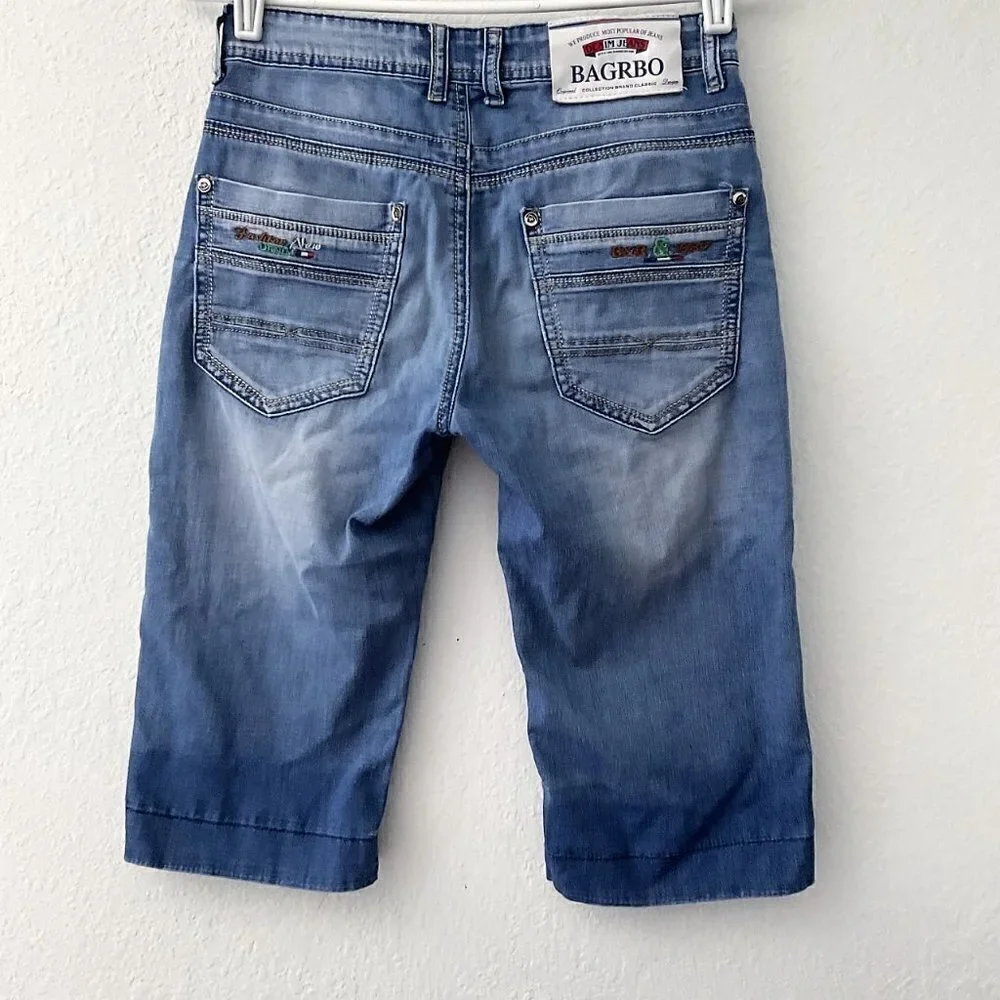 Y2K BAGRBO DENIM BERMUDA SHORTS
